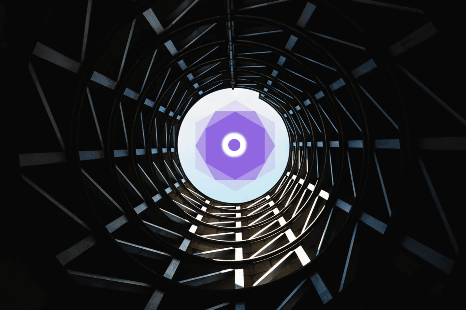 architecture-purple-hexagon